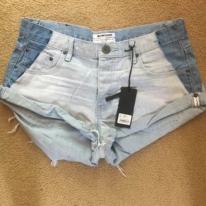 One by One Teaspoon Bandits Denim Shorts